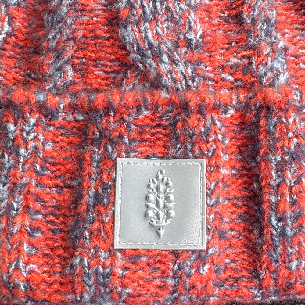 FP MOVEMENT hat Pom party Beanie Blue orange combo free People reflective NEW - Picture 4 of 7